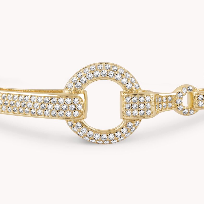 Srebrna narukvica Sjajna čar 18kt Pozlata