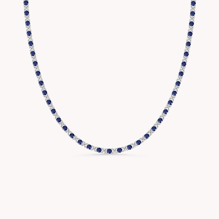 Srebrna ogrlica Plava elegancija