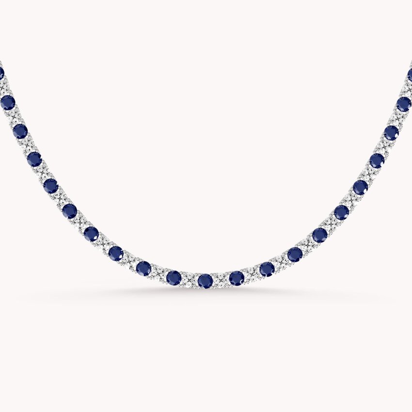 Srebrna ogrlica Plava elegancija