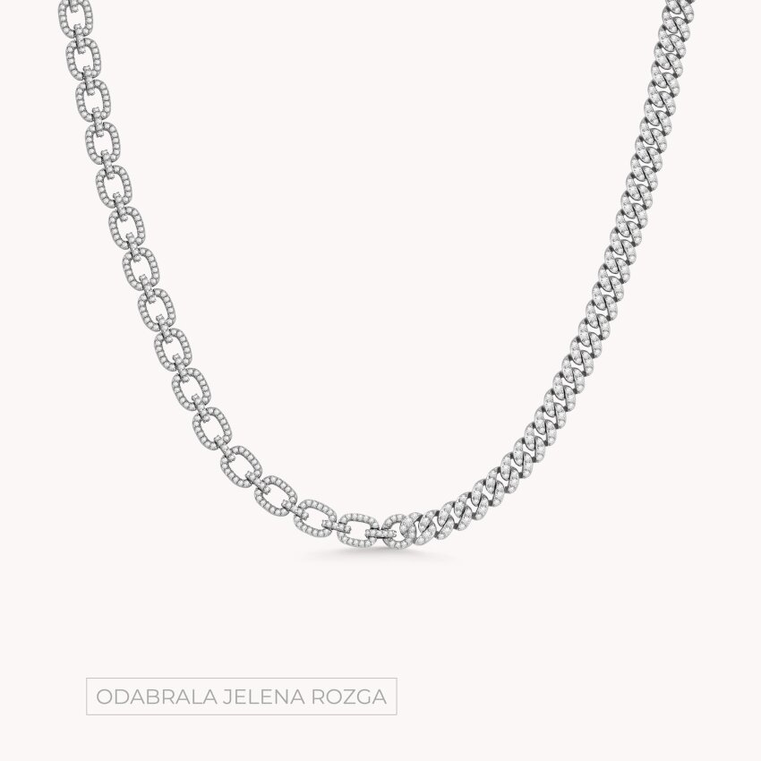 Srebrna ogrlica Odvažan sjaj