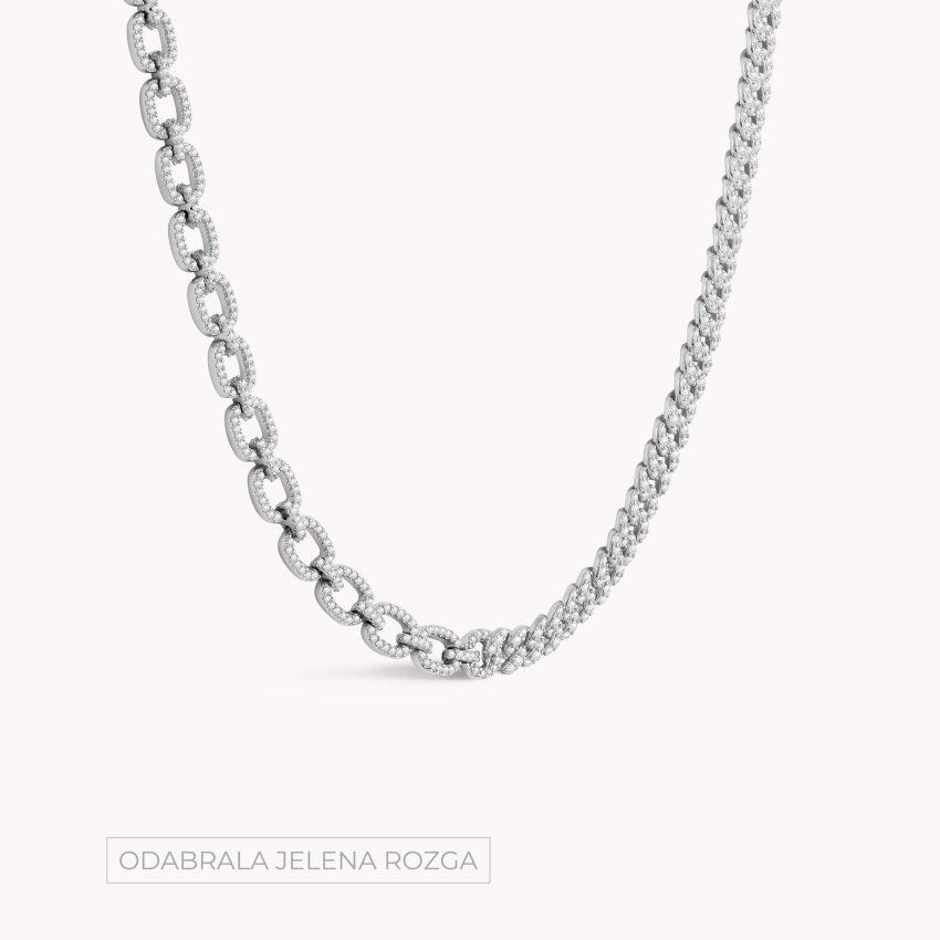 Srebrna ogrlica Odvažan sjaj