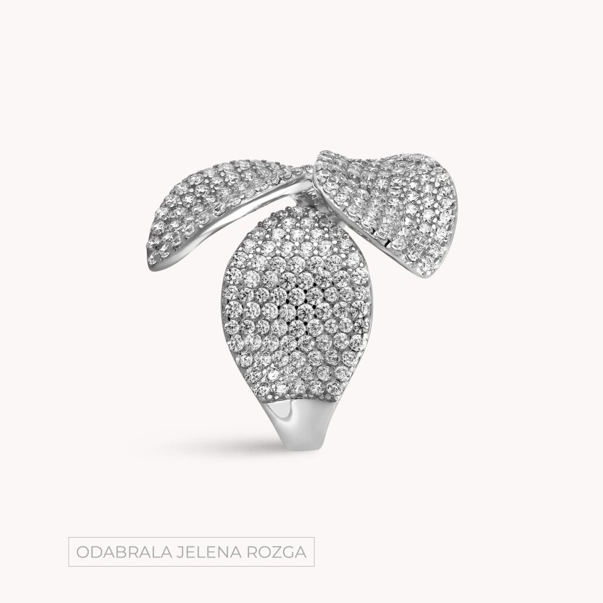 Srebrni prsten Svjetlucave latice