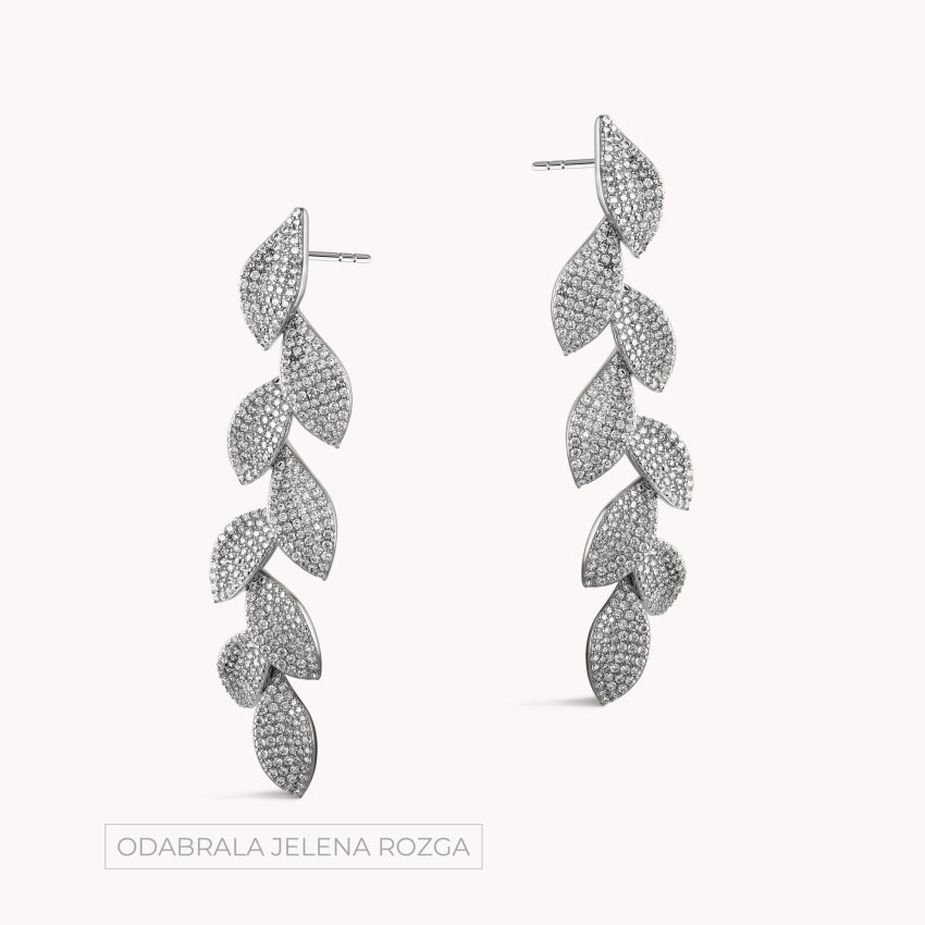 Srebrne naušnice Sjajne latice