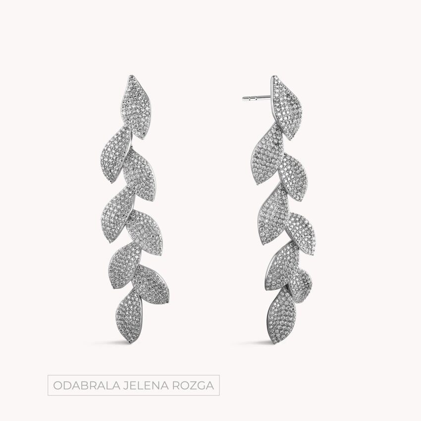 Srebrne naušnice Sjajne latice