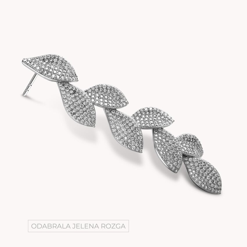 Srebrne naušnice Sjajne latice