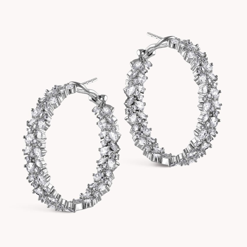 Srebrne naušnice Blistavi Odsjaj M