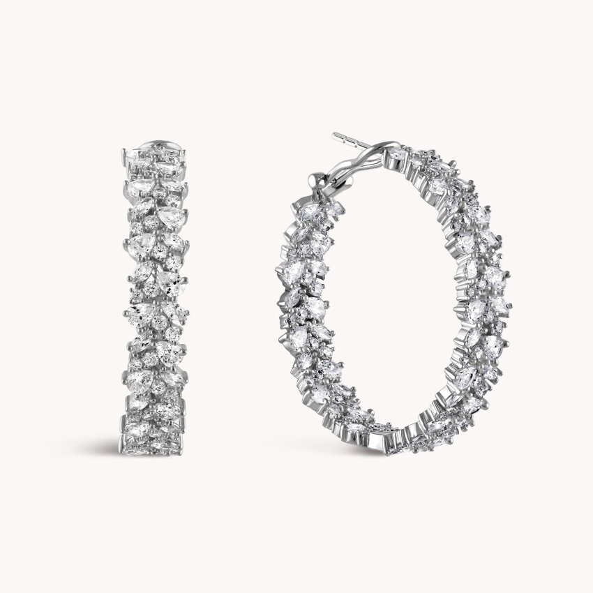 Srebrne naušnice Blistavi Odsjaj M