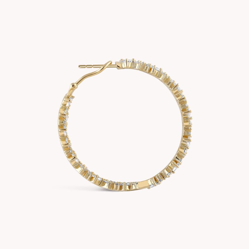 Srebrne naušnice Blistavi Odsjaj M 18kt Pozlata