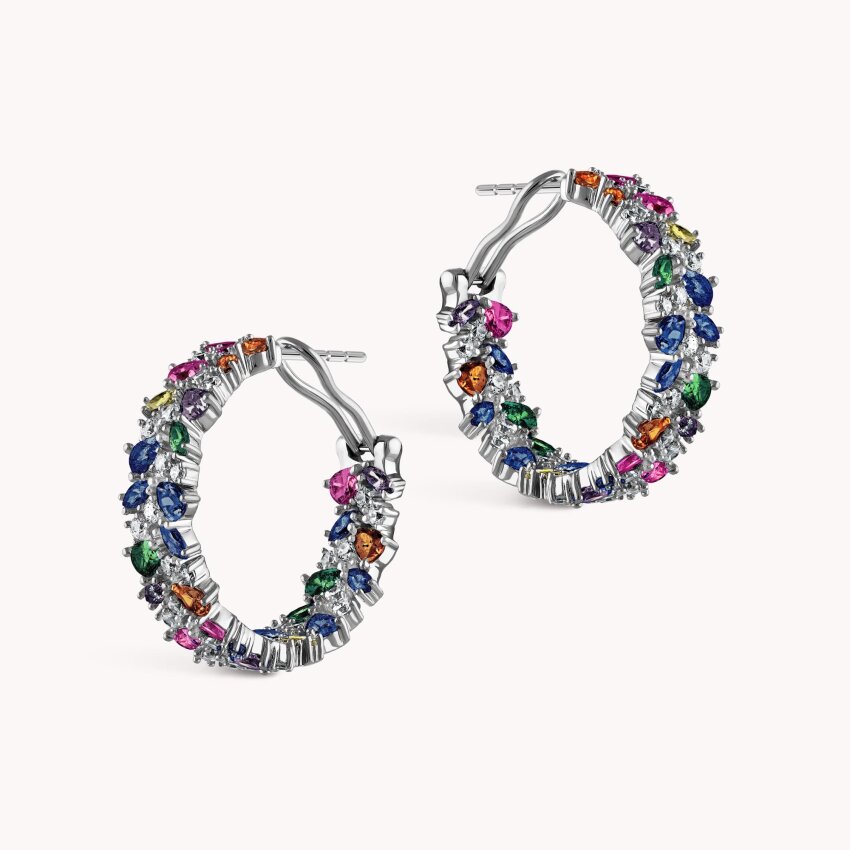 Srebrne naušnice Šareni Odsjaj S