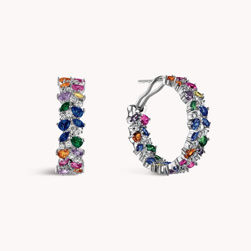 Srebrne naušnice Šareni Odsjaj S