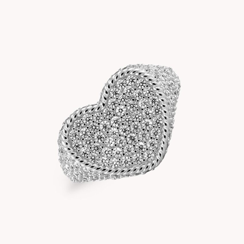 Srebrni prsten Veličanstveno srce