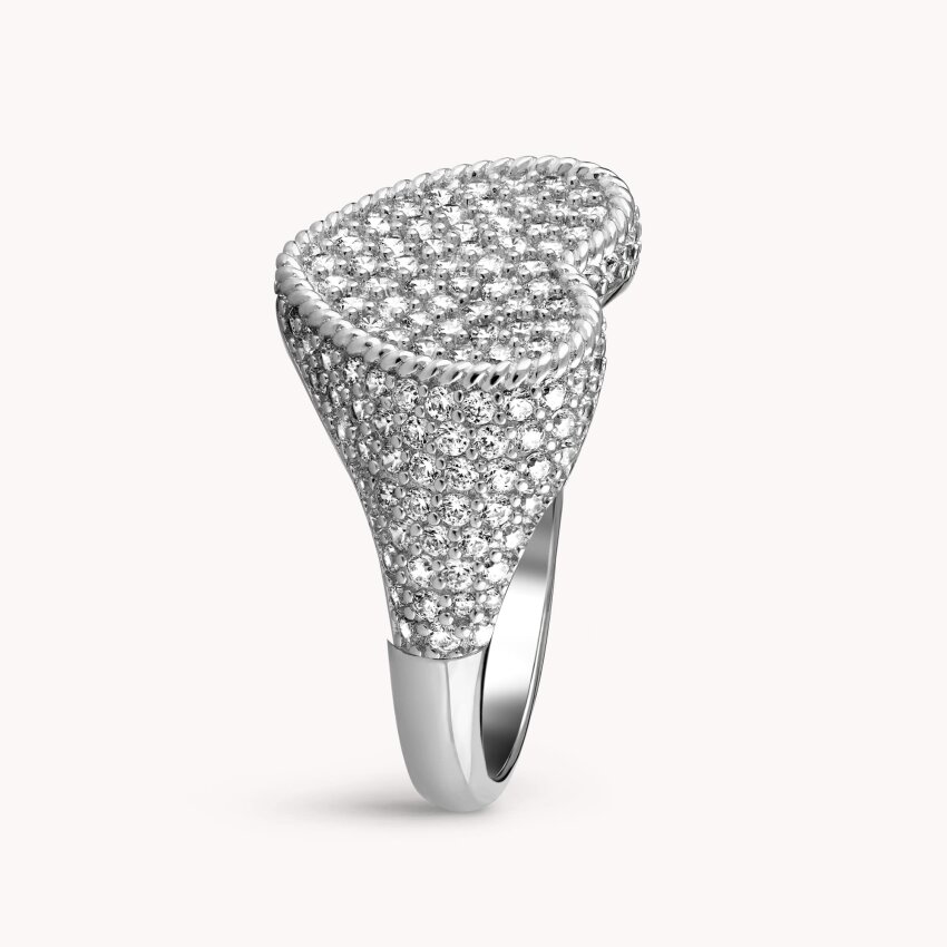 Srebrni prsten Veličanstveno srce XL