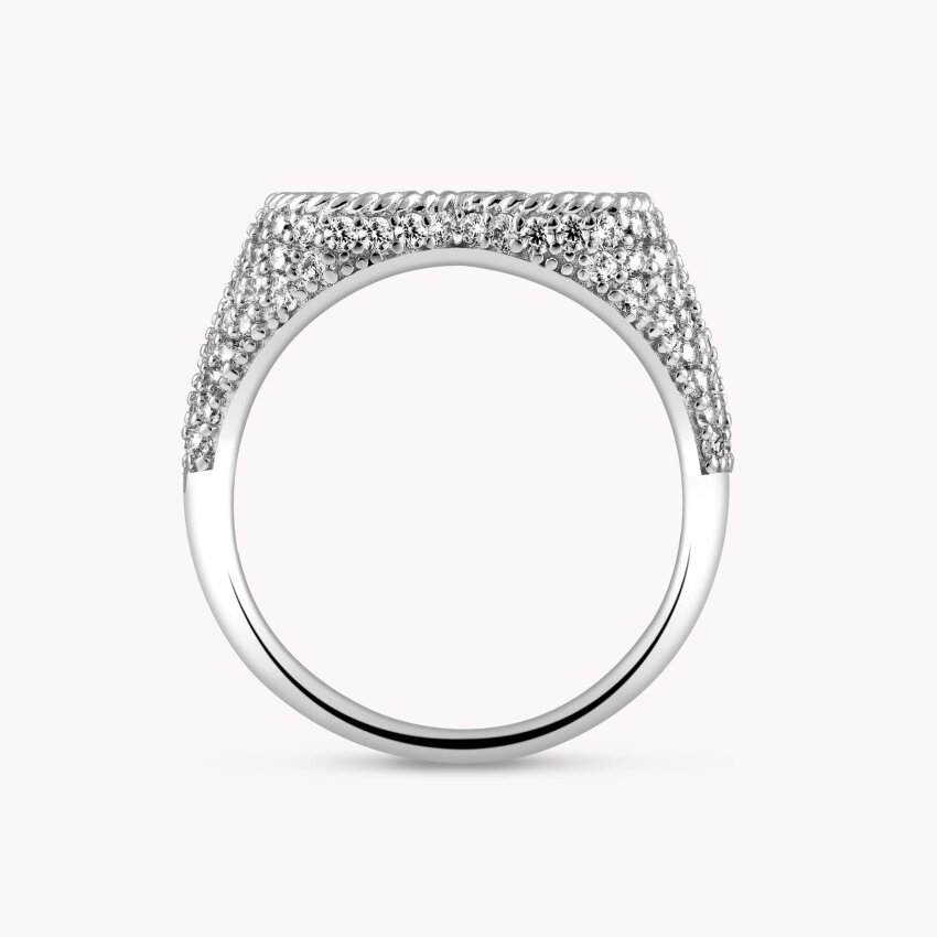 Srebrni prsten Veličanstveno srce XL