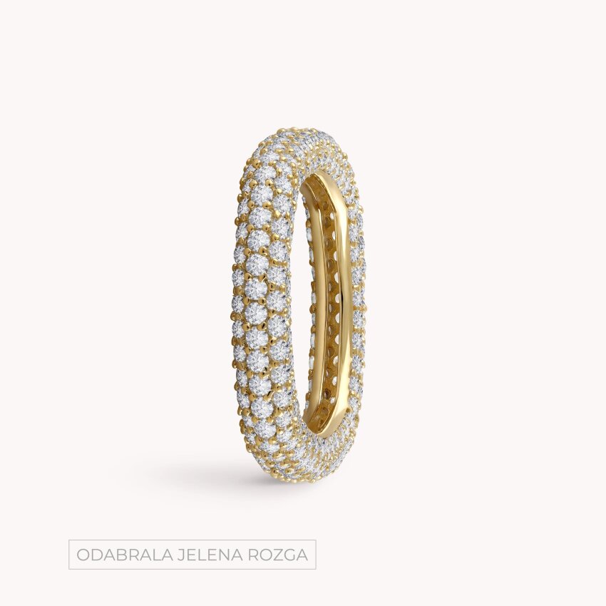 Srebrni prsten Sjaj 18kt Pozlata