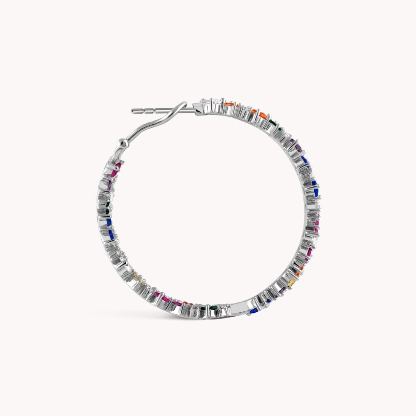 Srebrne naušnice Šareni Odsjaj M 18kt Pozlata