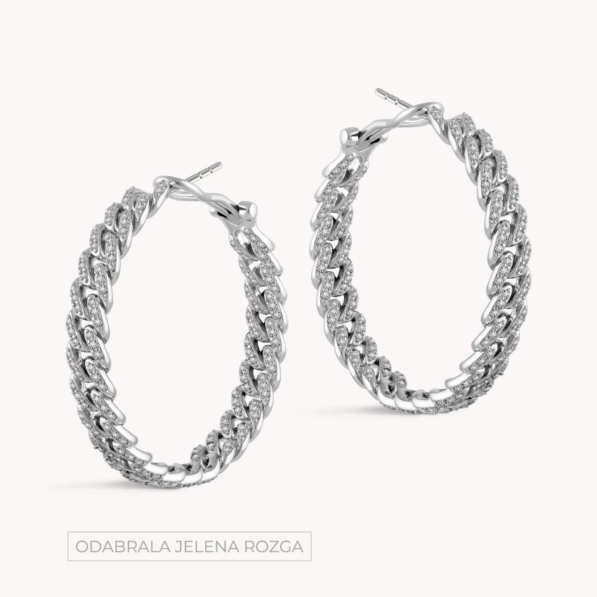 Srebrne naušnice alke Zavodljivost