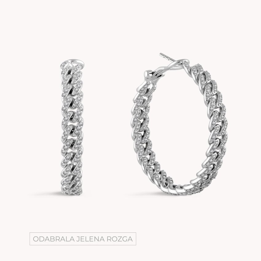 Srebrne naušnice alke Zavodljivost