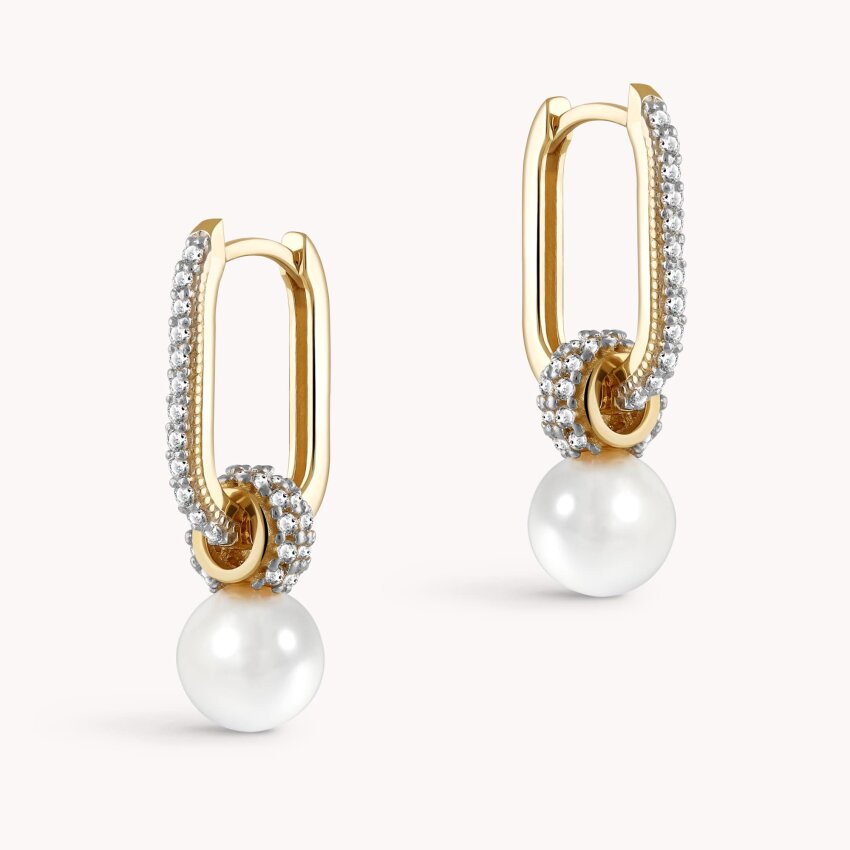 Zlatne naušnice Biserni sjaj