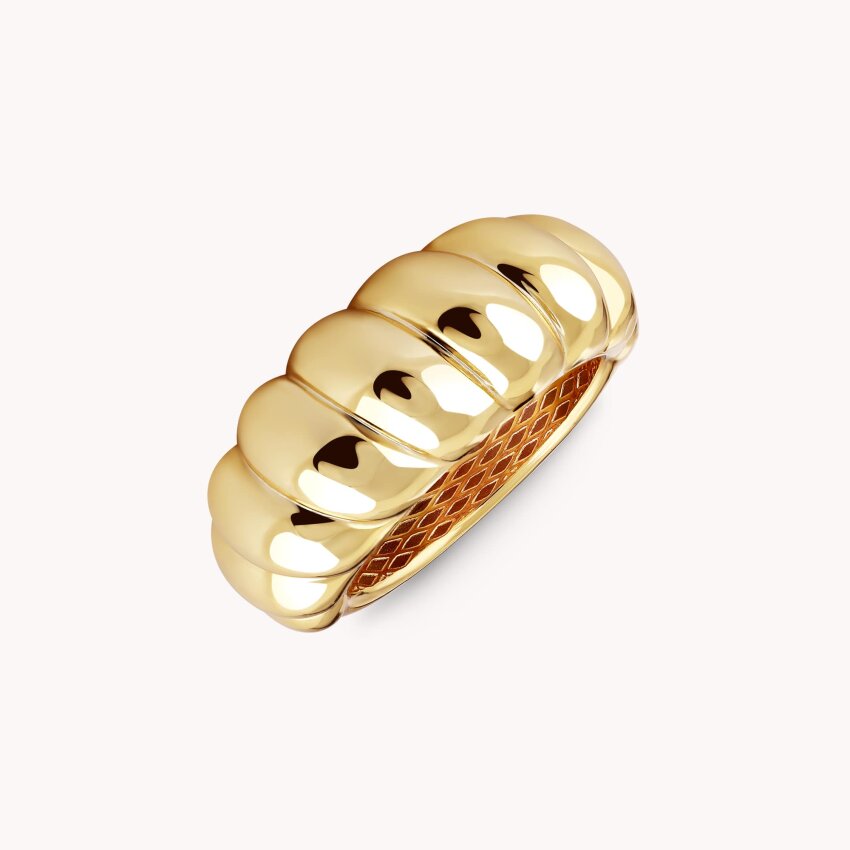 Srebrni prsten Upečatljivost Pozlata