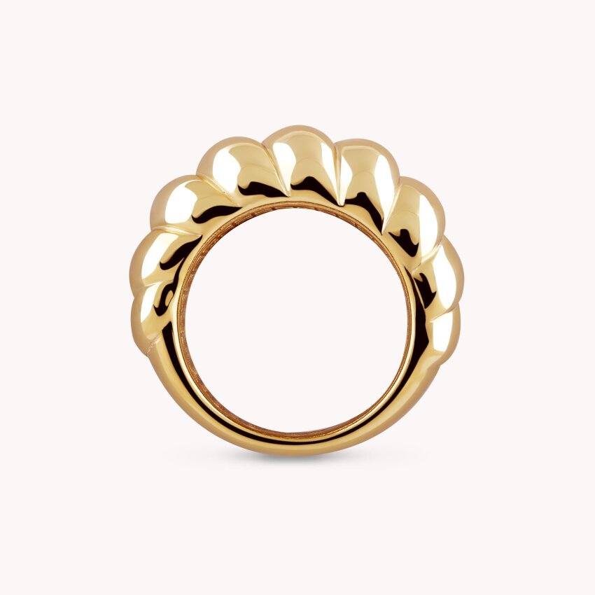 Srebrni prsten Upečatljivost Pozlata