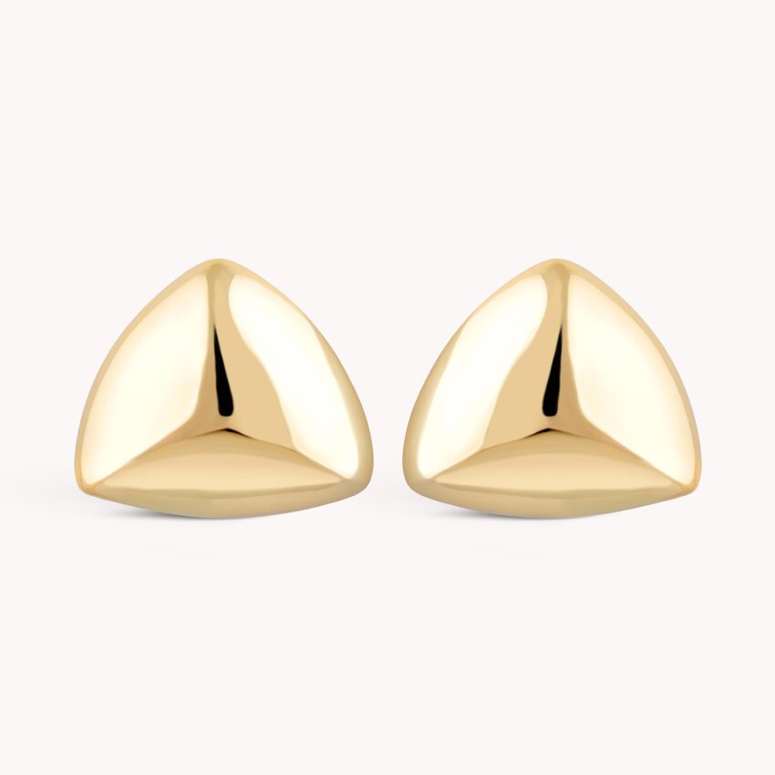 Srebrne naušnice Jednostavnost S Pozlata