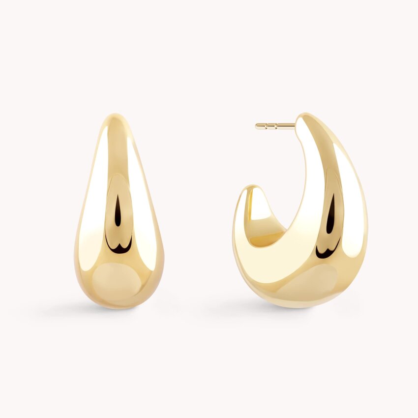 Srebrne naušnice alke Modernost Pozlata