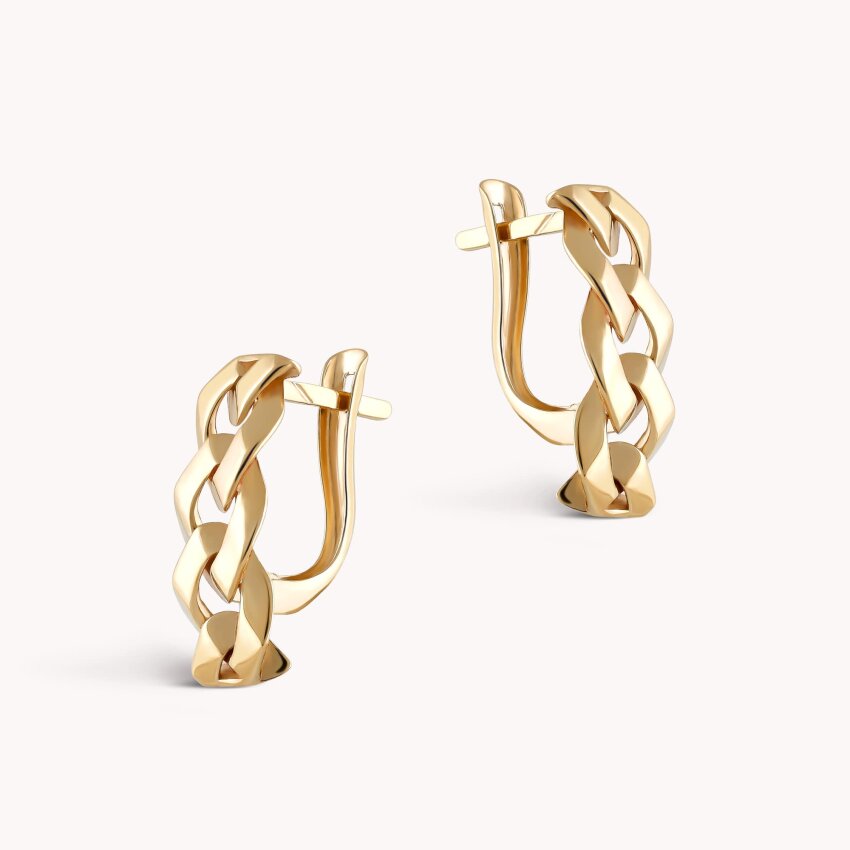 Zlatne naušnice Spoj elegancije