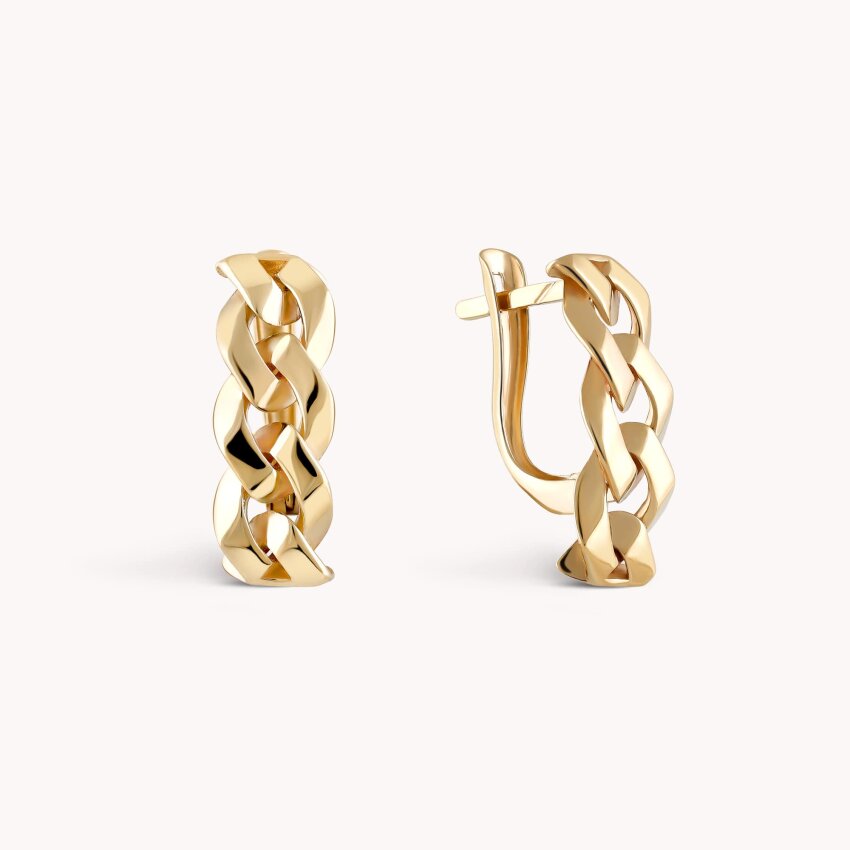 Zlatne naušnice Spoj elegancije