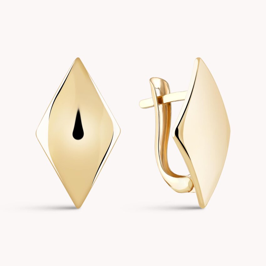 Zlatne naušnice Elegantni odraz
