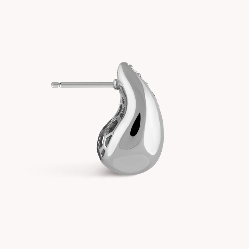 Srebrne naušnice Sjajna Kap