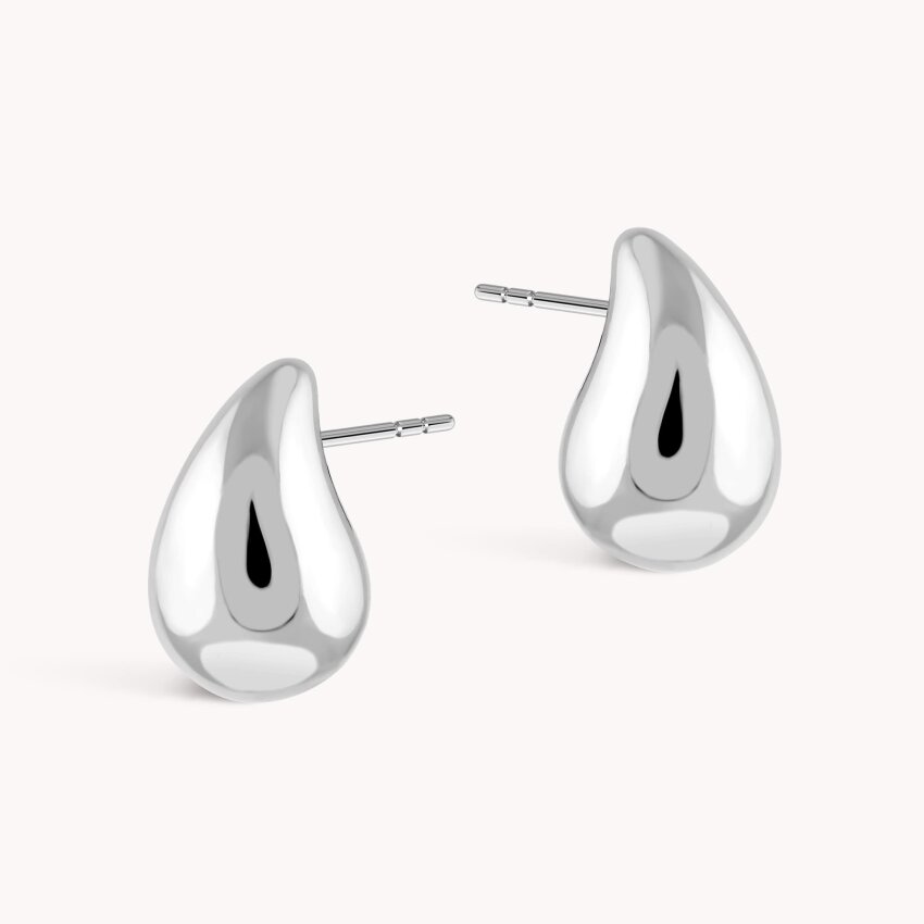 Srebrne naušnice Kapljice