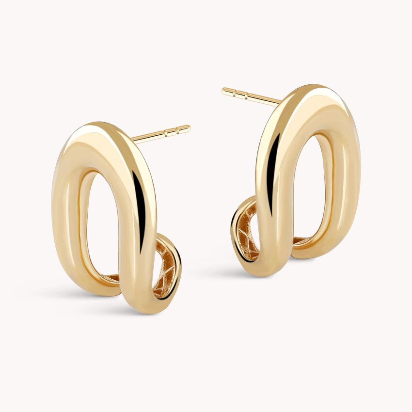 Zlatne naušnice Upečatljiva elegancija