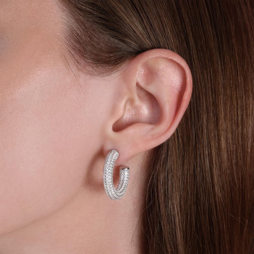 Srebrne naušnice alke Sjajnost