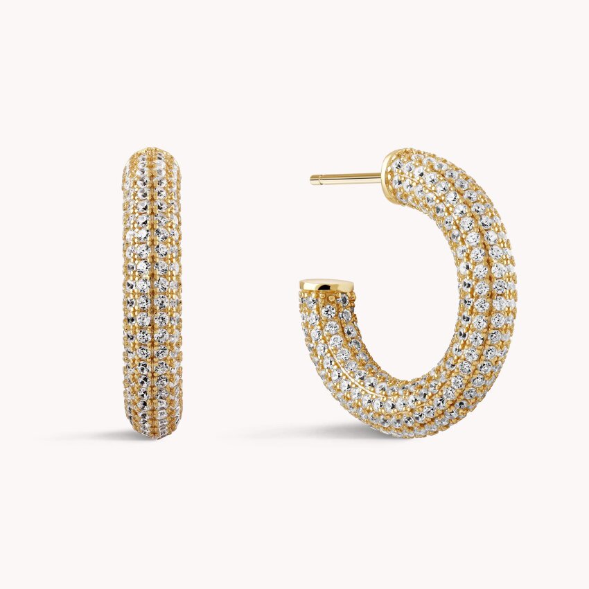 Srebrne naušnice alke Sjajnost pozlata