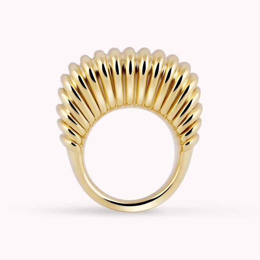 Srebrni prsten Odvažan pozlata XL