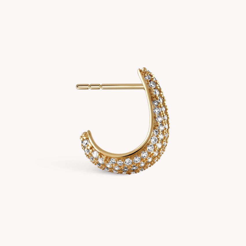 Srebrne naušnice Kap pozlata