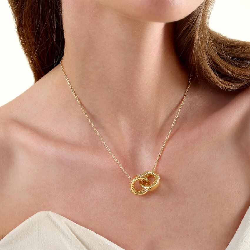 Zlatna ogrlica Sjajna veza pozlata