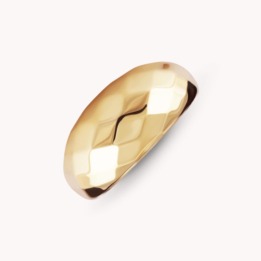 Srebrni prsten prekrasan uzorak pozlata