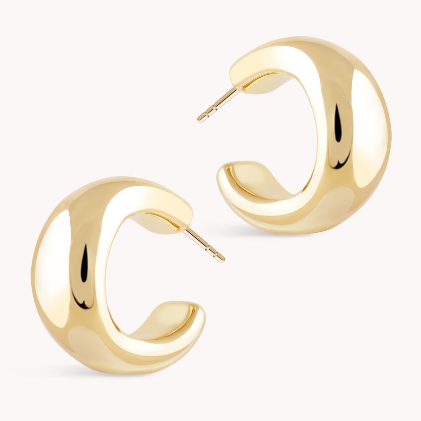 Srebrne naušnice Elegantna odvažnost