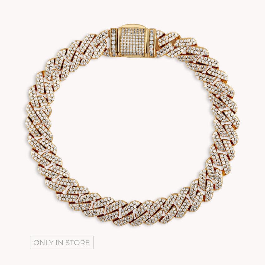 Srebrna narukvica Divan Sjaj pozlata