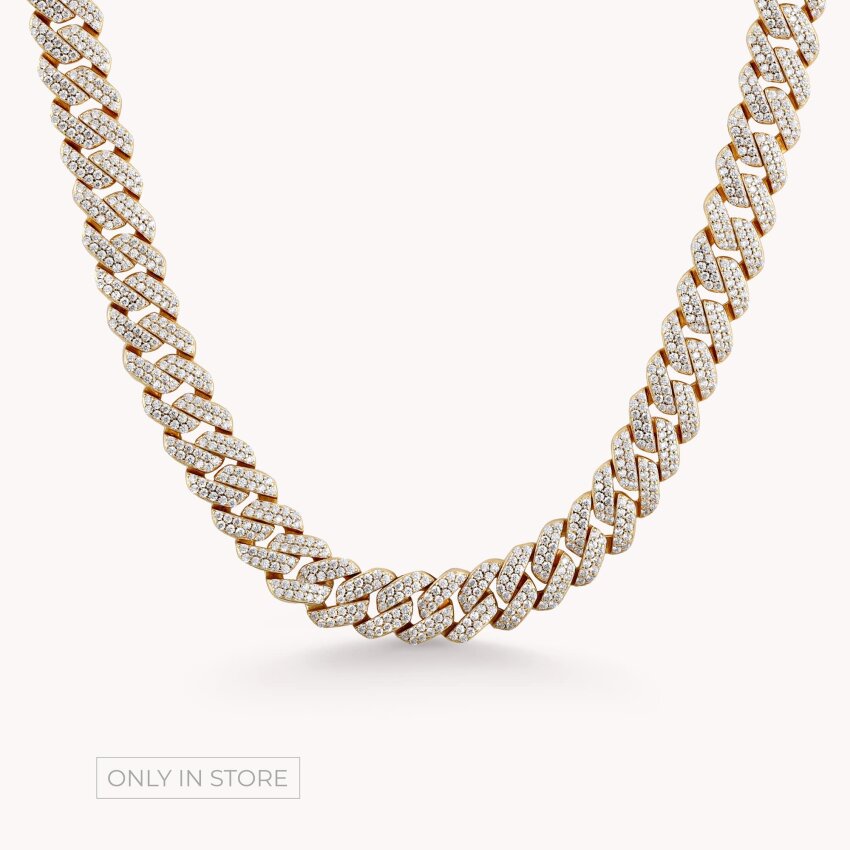 Srebrna ogrlica Divan Sjaj pozlata