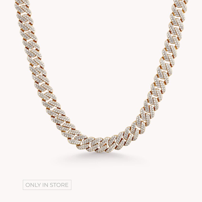 Srebrna ogrlica Divan Sjaj pozlata