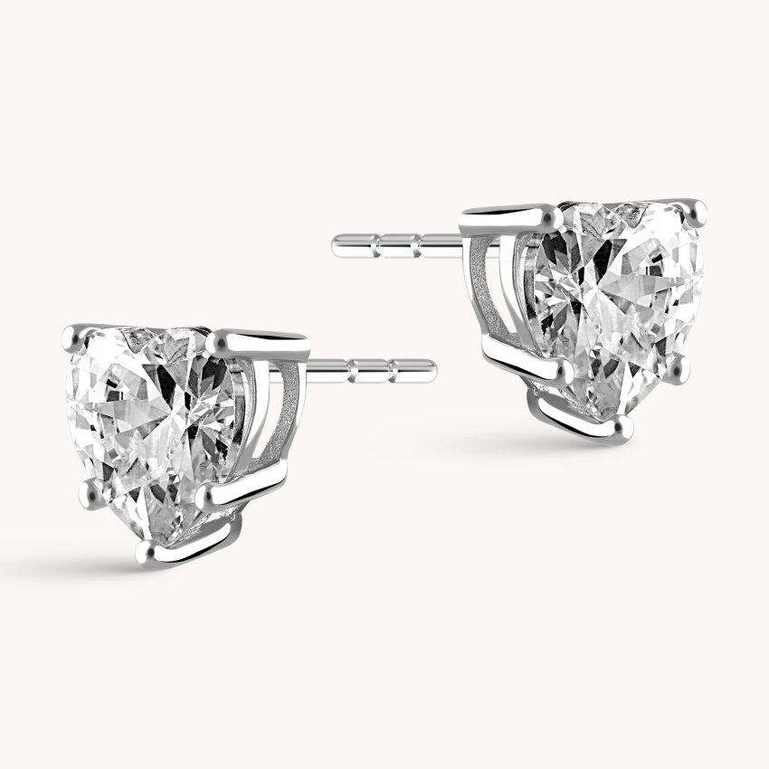 Srebrne naušnice Sjajno srce