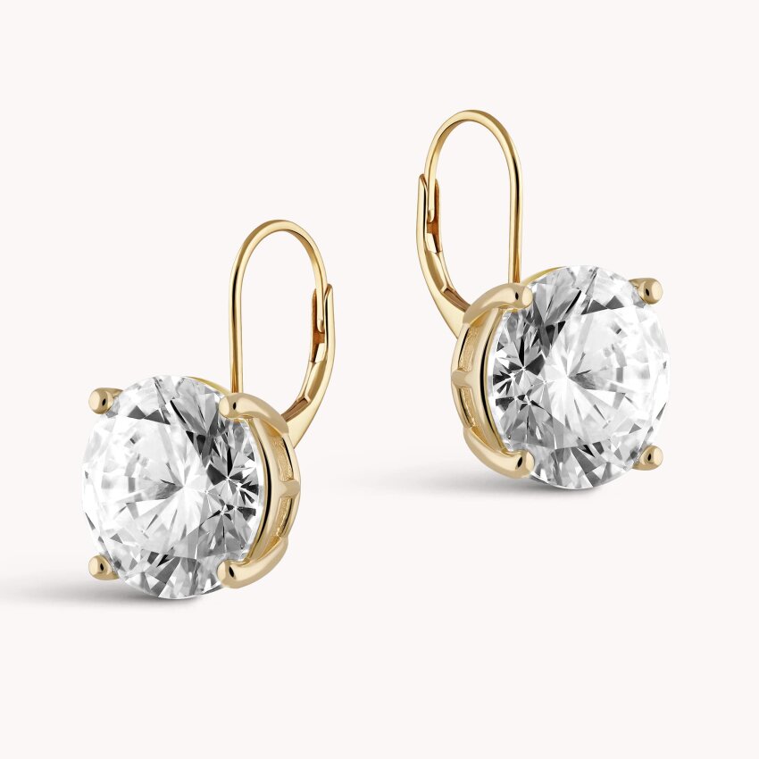 Srebrne naušnice Jednostavan sjaj pozlata