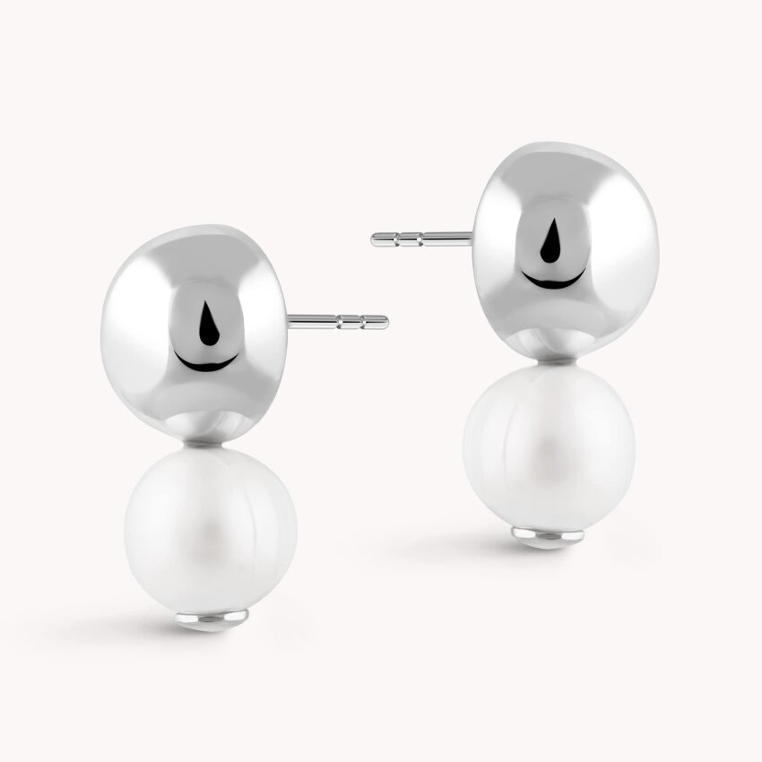 Srebrne naušnice Biserni dodir