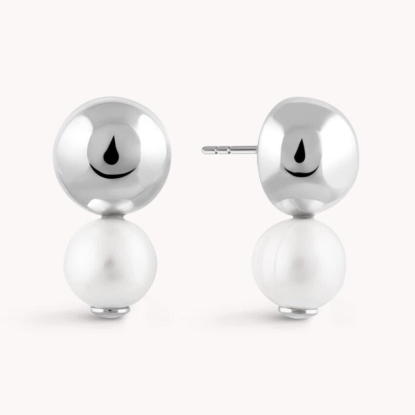 Srebrne naušnice Biserni dodir