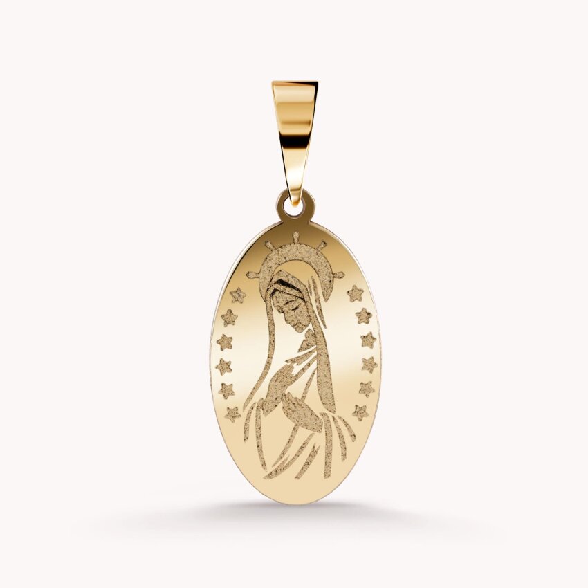 Zlatni privjesak Bogorodica