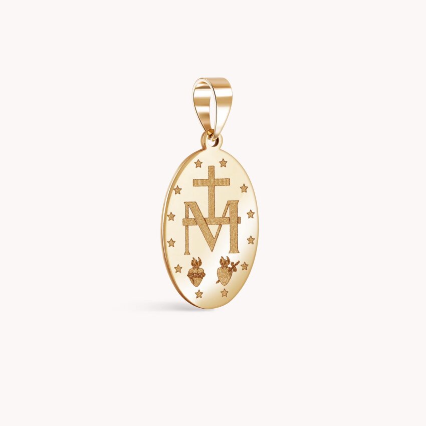 Zlatni privjesak Djevica Marija