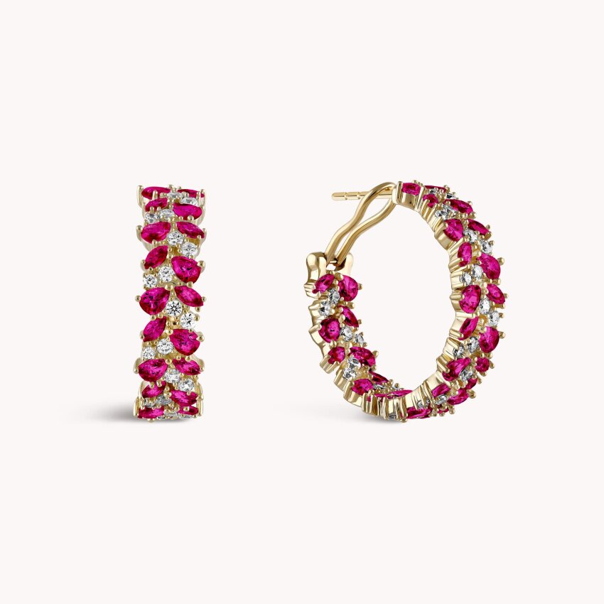 Srebrne naušnice Ružičasti odsjaj pozlata