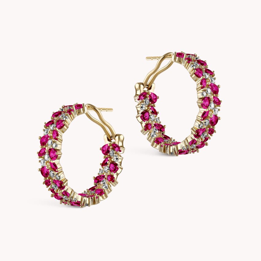 Srebrne naušnice Ružičasti odsjaj pozlata